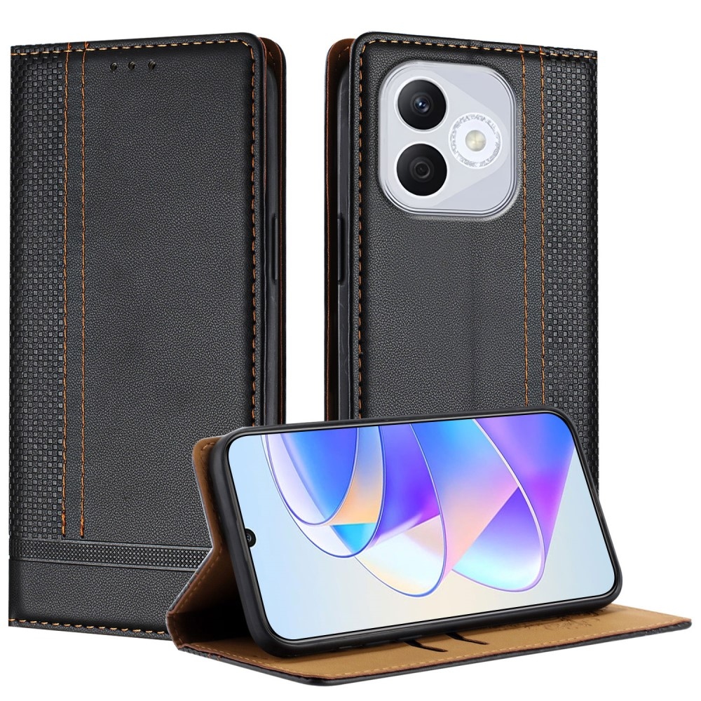 L-Shaped knižkové puzdro na Honor 400 Lite - čierne