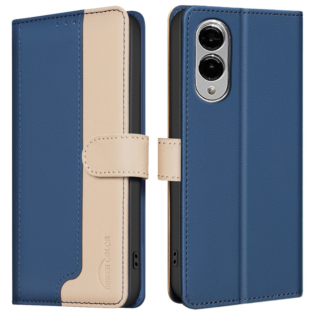 BNF DUO knižkové púzdro na Samsung Galaxy S25 Edge - modré