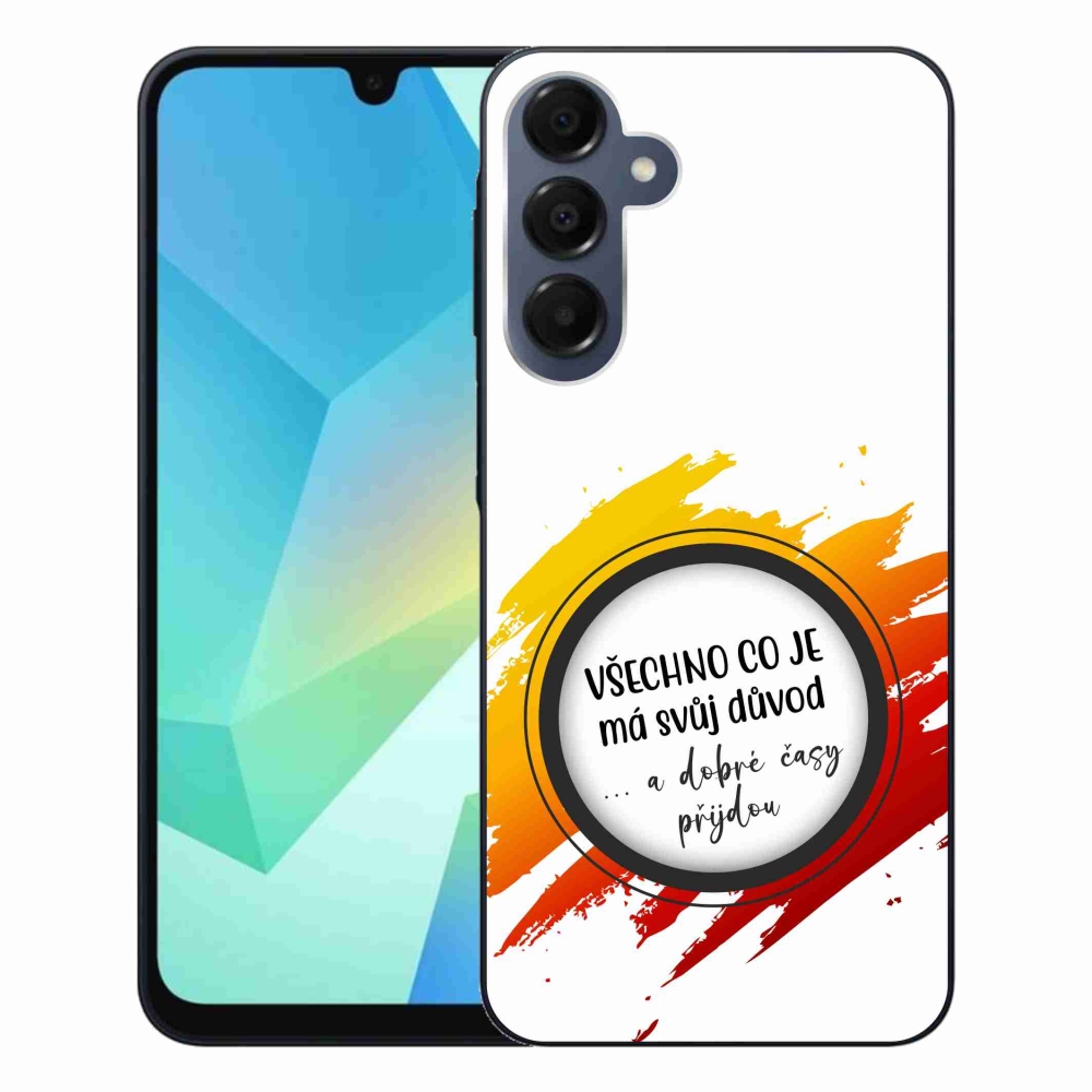 Gélový kryt mmCase na Samsung Galaxy A16 4G/5G - citát 3 biele pozadie
