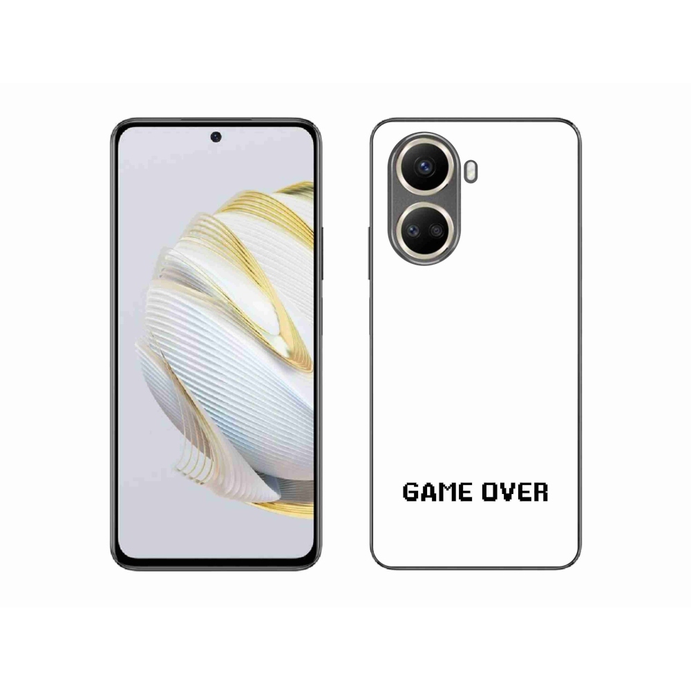 Gélový kryt mmCase na Huawei Nova 10 SE - game over biele pozadie