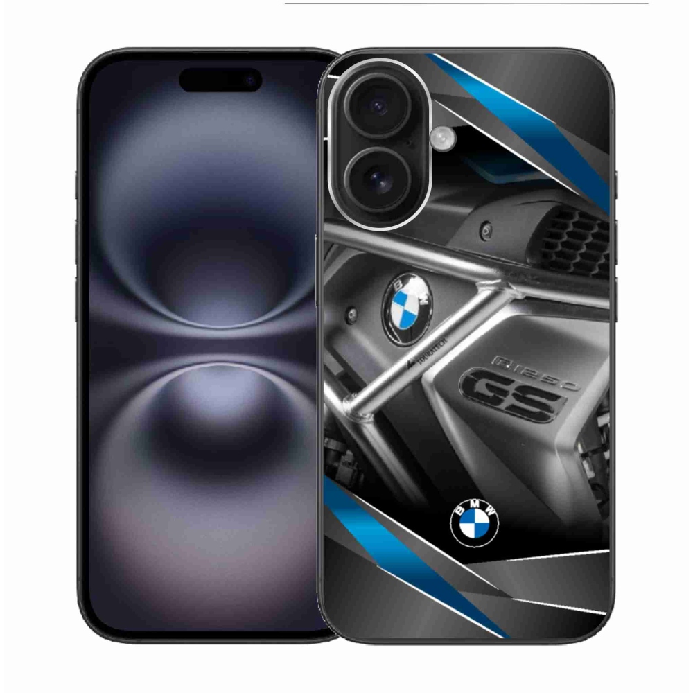 Gélový kryt mmCase na iPhone 16 - motorka bmw