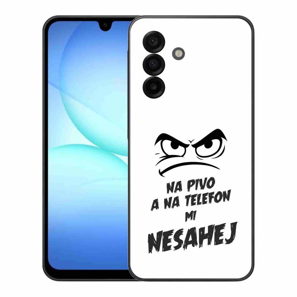 Gélový kryt mmCase na Samsung Galaxy A17 5G - pivný motív 2 biele pozadie