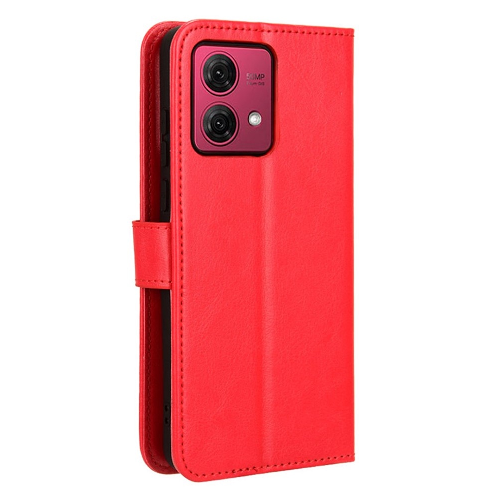 Crazy knižkové púzdro na Motorola Moto G84 5G - červené