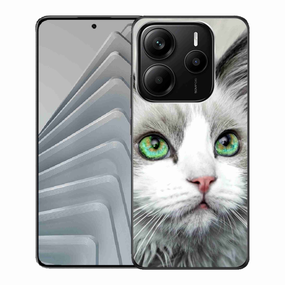 Gélový kryt mmCase na Xiaomi Redmi Note 14 5G - kočičí pohľad