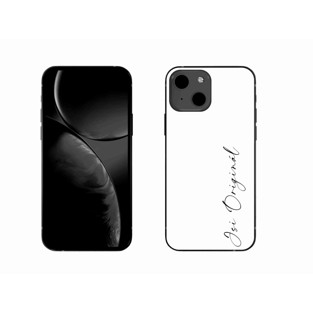 Gélový kryt mmCase na iPhone 13 6.1 - si originál biele pozadie