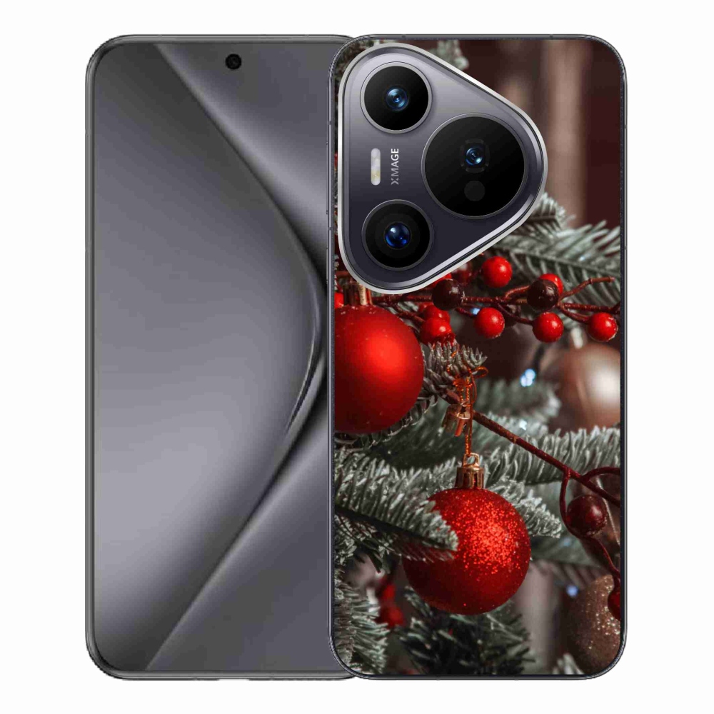 Gélový kryt mmCase na Huawei Pura 70 Pro - vianočné ozdoby 2