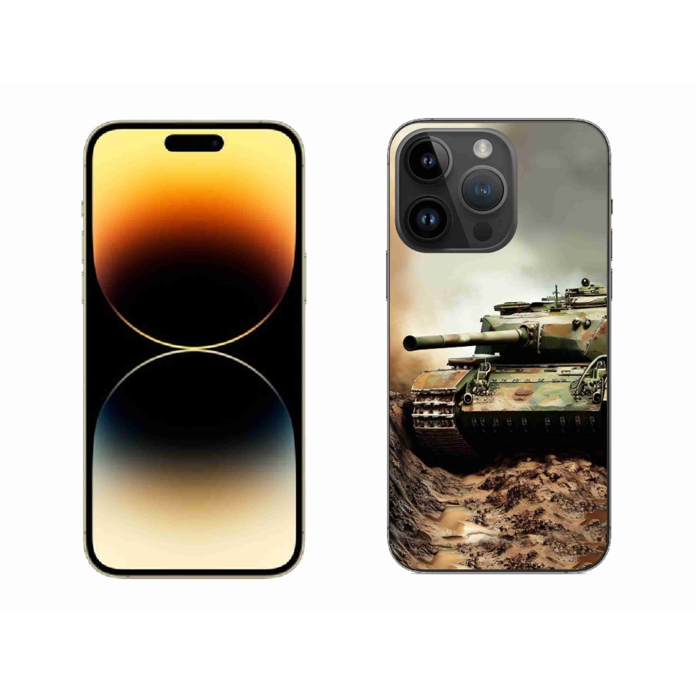 Gélový kryt mmCase na iPhone 14 Pro Max - tank