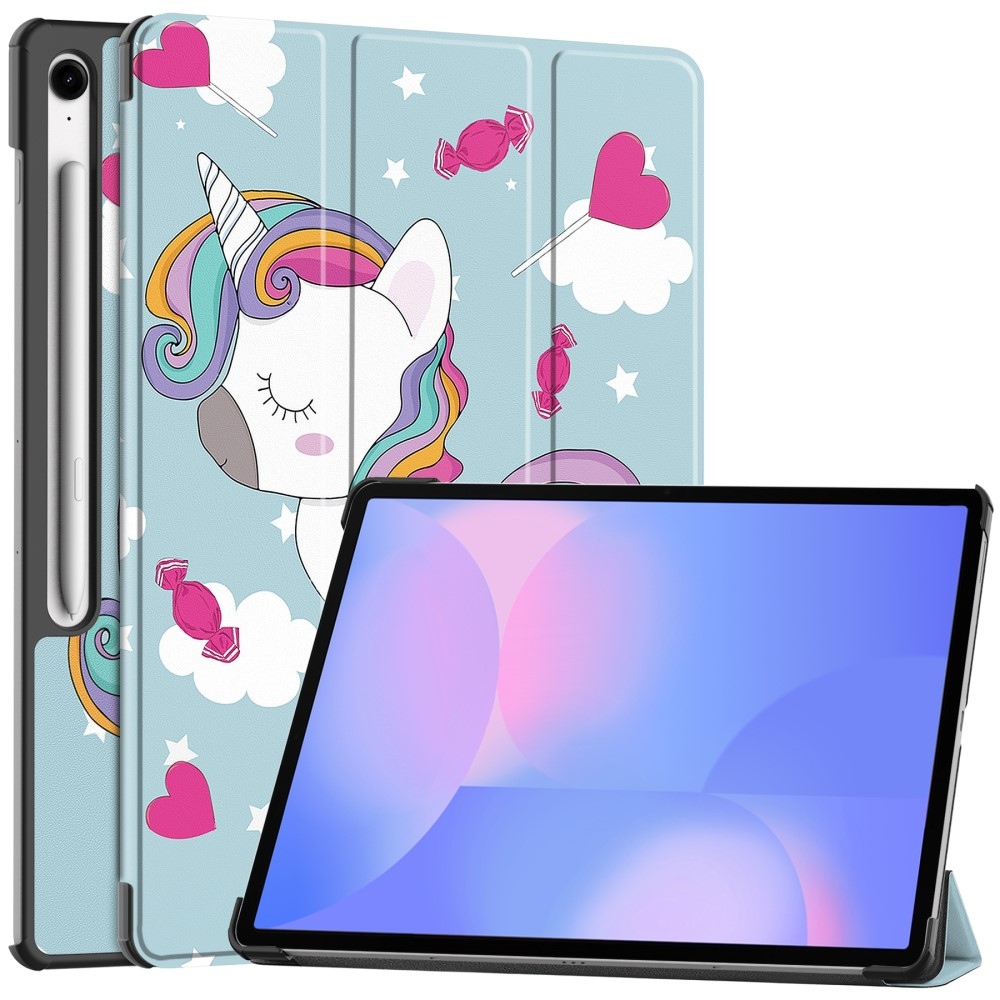 Patte chytré zatváracie púzdro na Samsung Galaxy Tab S10 FE+ - jednorožec