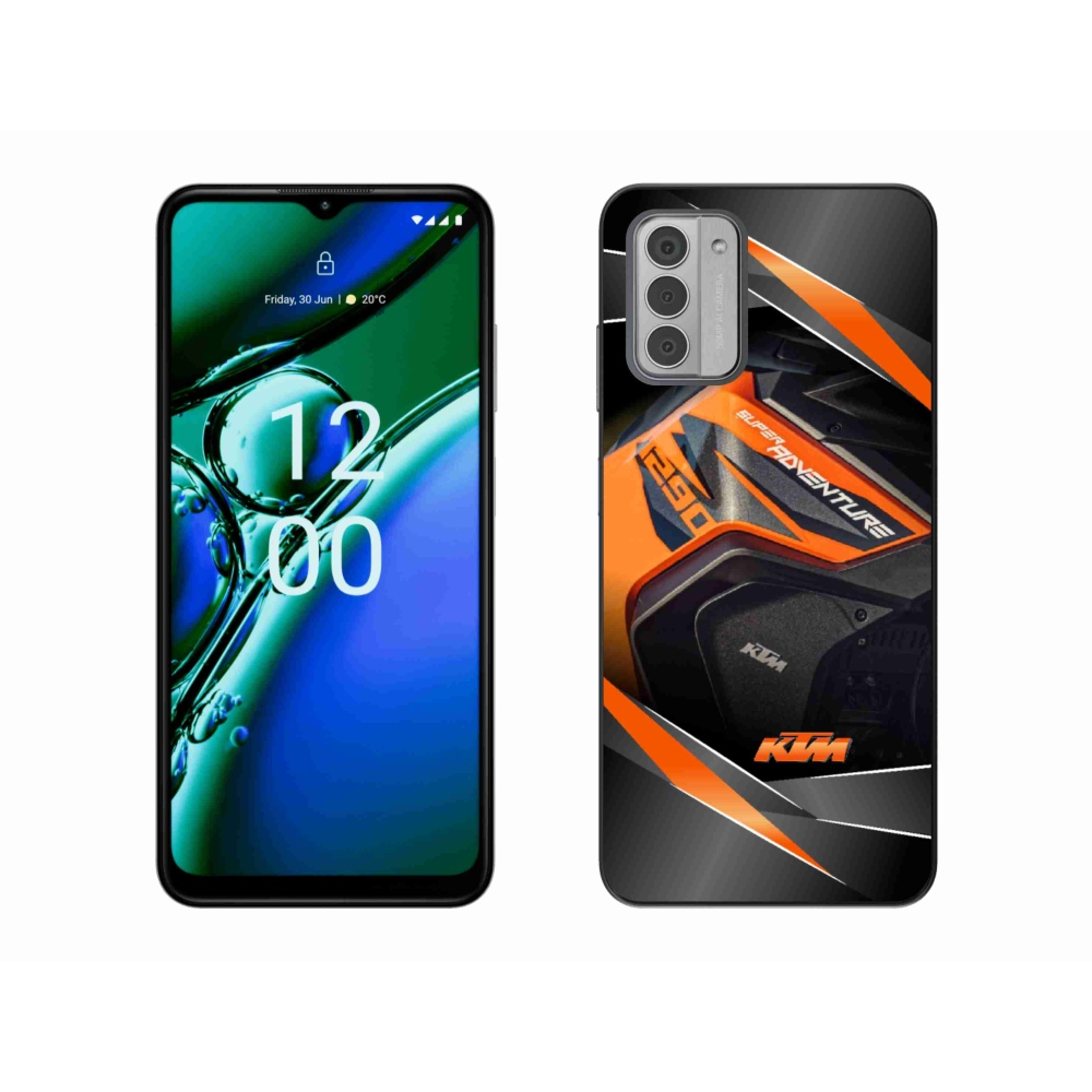 Gélový kryt mmCase na Nokia G42 - motorka ktm