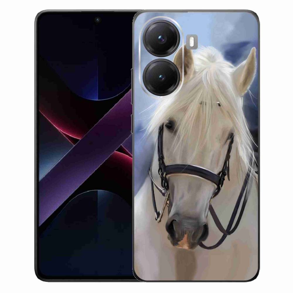 Gélový kryt mmCase na Xiaomi Poco X7 Pro 5G - biely kôň