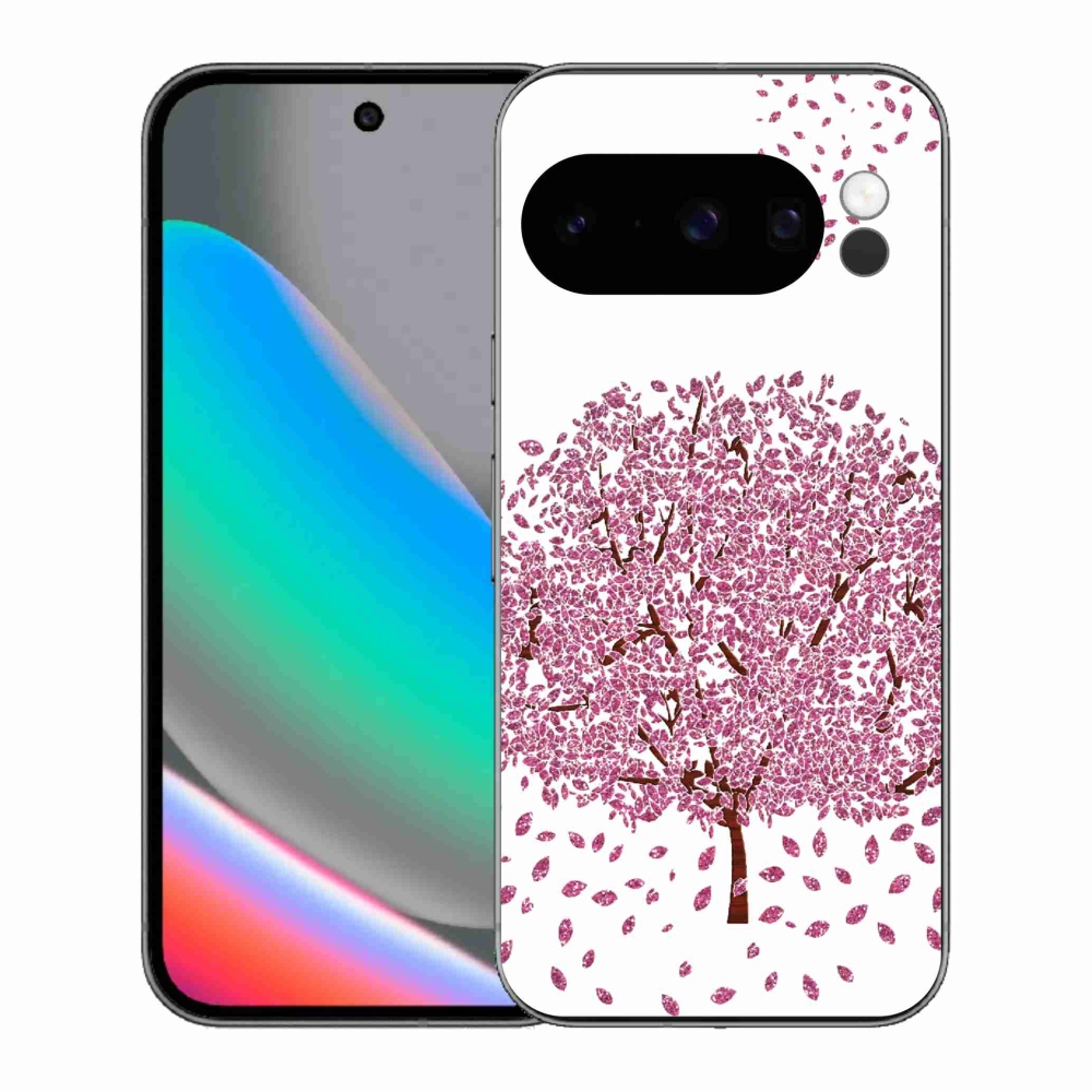 Gélový kryt mmCase na Google Pixel 10 Pro - kreslený strom s listami