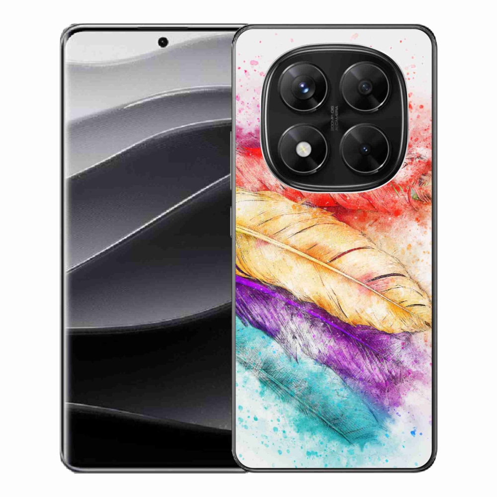 Gélový kryt mmCase na Xiaomi Redmi Note 14 Pro 5G/Poco X7 5G - farebné perie