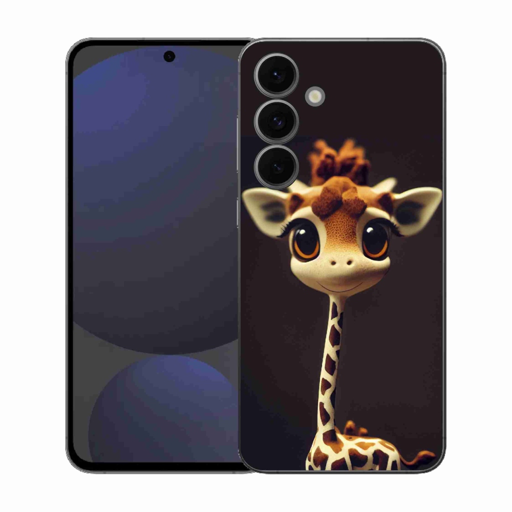 Gélový kryt mmCase na Samsung Galaxy S25 FE - malá žirafa