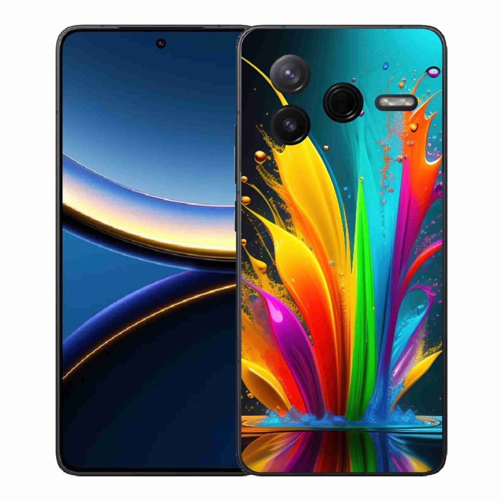Gélový kryt mmCase na Xiaomi Poco F7 Pro - abstraktný motív 1