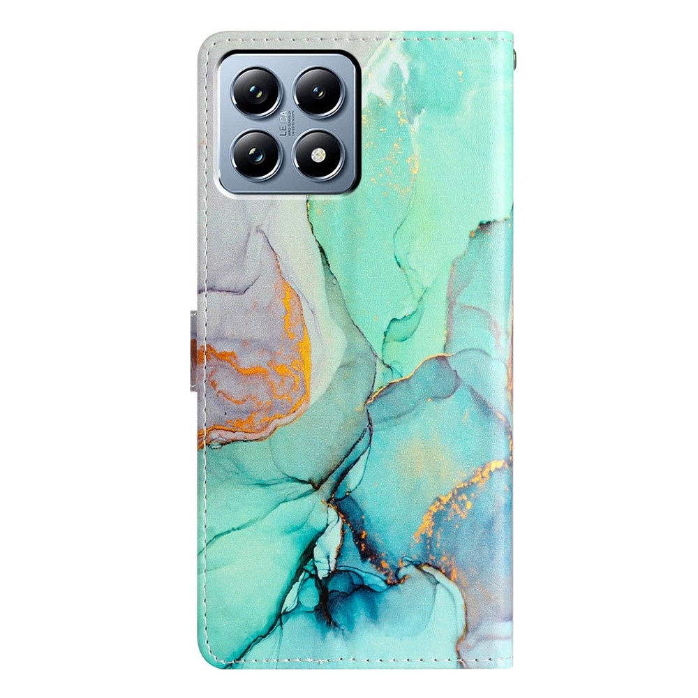 Unique knižkové púzdro na Xiaomi 15T Pro - zelený mramor