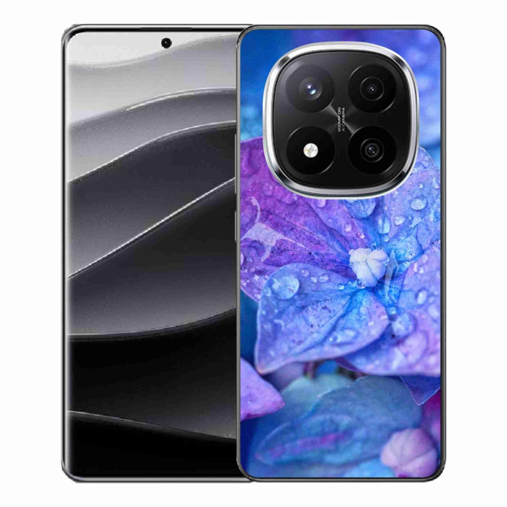 Gélový kryt mmCase na Xiaomi Redmi Note 14 Pro+ 5G - fialový kvet