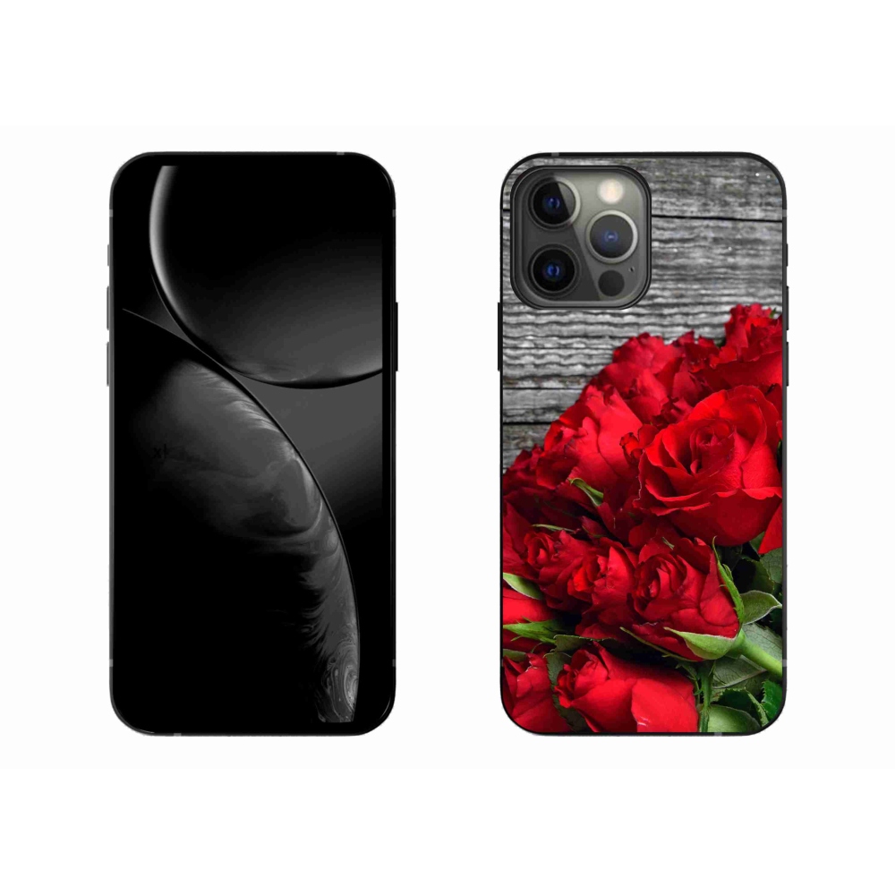 Gélový kryt mmCase na iPhone 13 Pro Max 6.7 - červené ruže