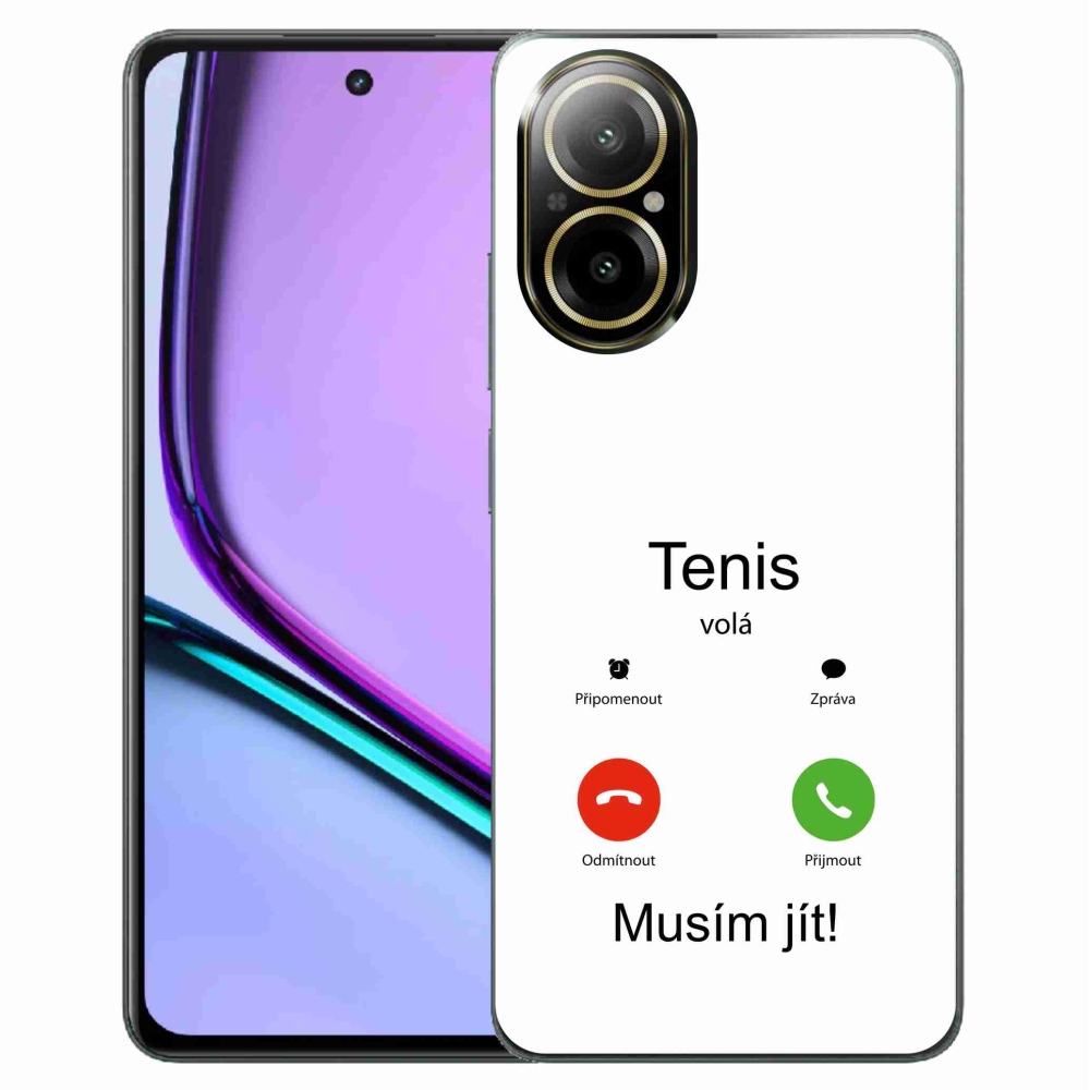 Gélový kryt mmCase na Realme C67 - tenis volá biele pozadie