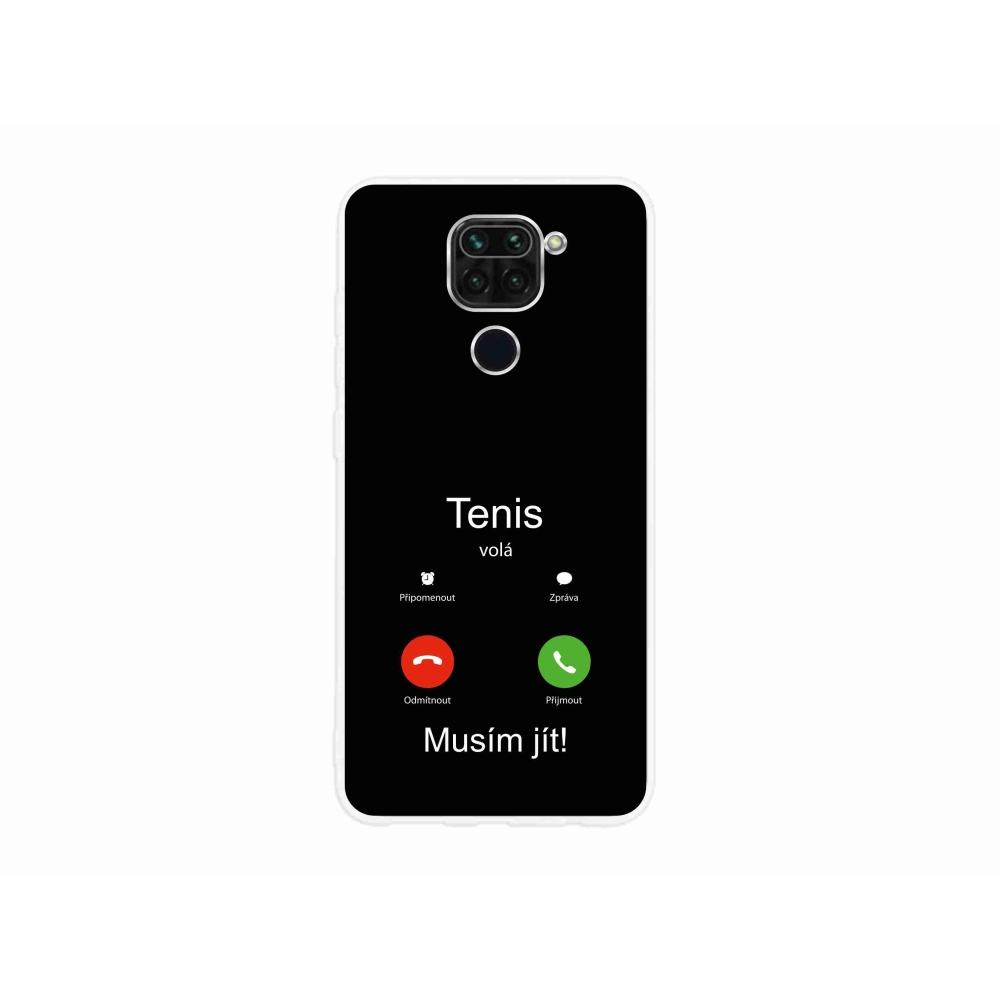 Gélový kryt mmCase na Xiaomi Redmi Note 9 - tenis volá čierne pozadie