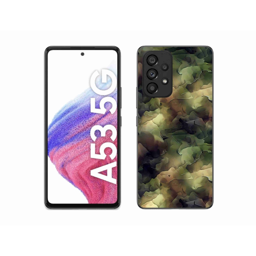 Gélový kryt mmCase na Samsung Galaxy A53 5G - maskáčový vzor 10