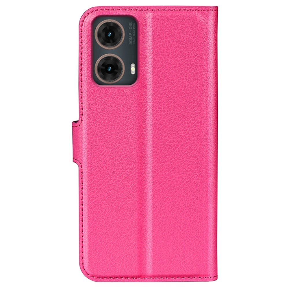 Litchi knižkové púzdro na Motorola Moto G85 5G - rose
