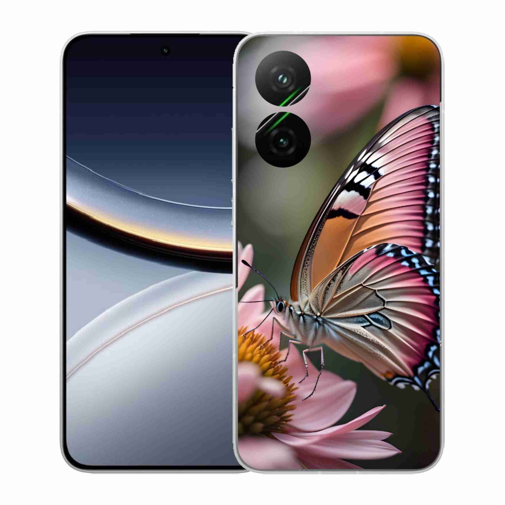 Gélový kryt mmCase na Xiaomi Poco F7 5G - farebný motýľ
