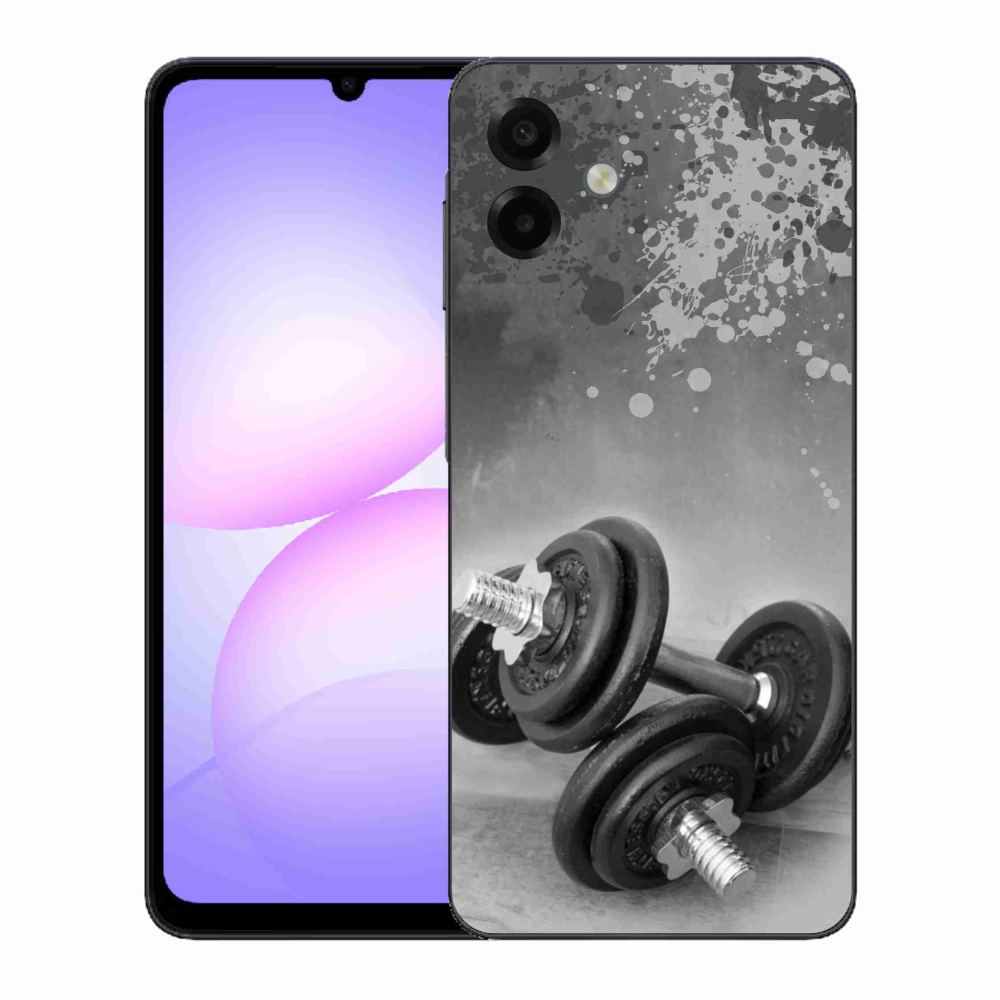 Gélový kryt mmCase na Samsung Galaxy A07 4G - činky 1