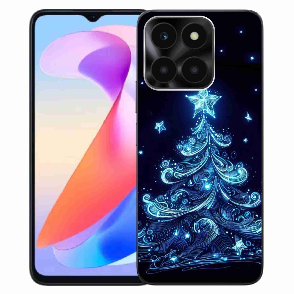 Gélový kryt mmCase na Honor X6a - neónový vianočný stromček 4