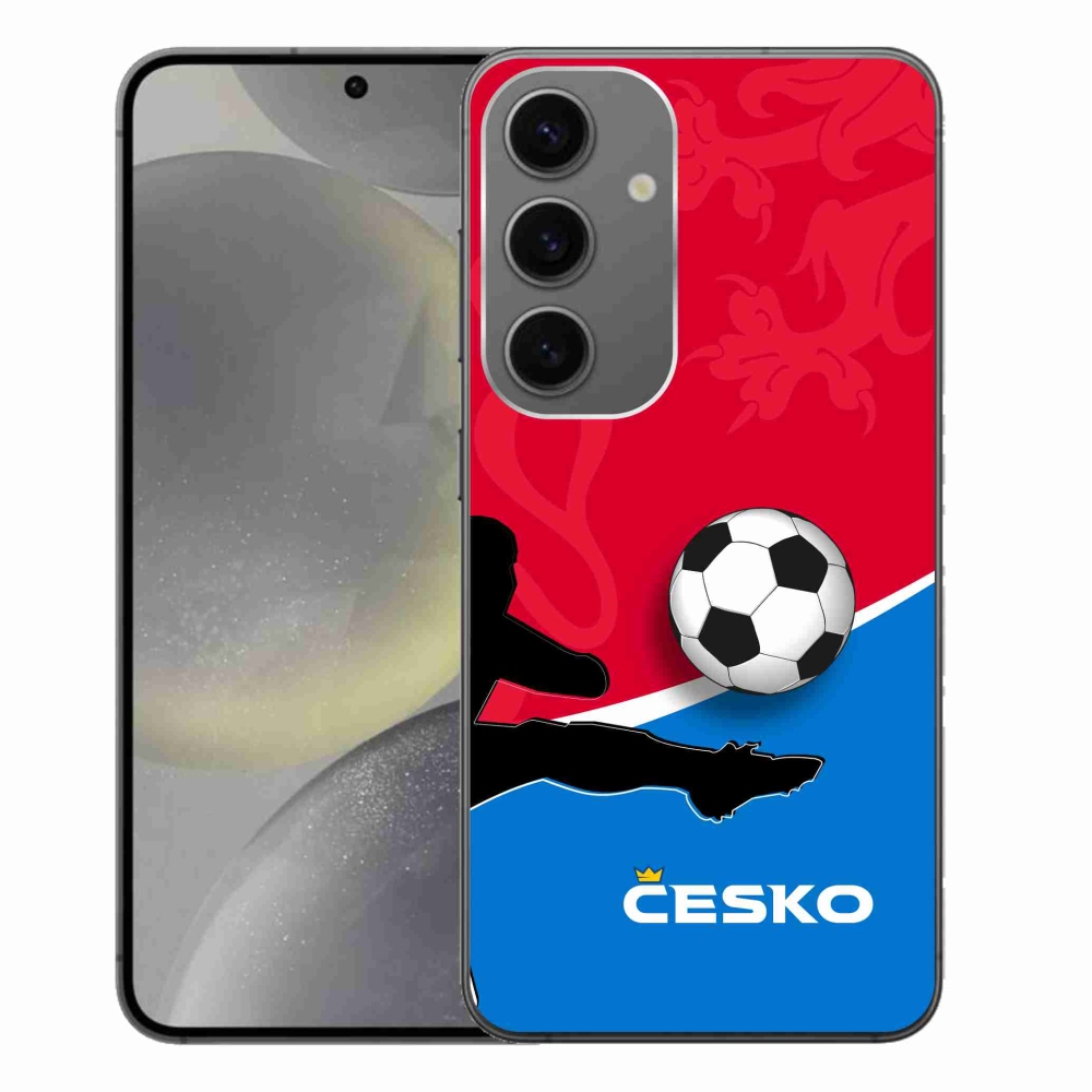 Gélový kryt mmCase na Samsung Galaxy S24+ - futbal Česko 2