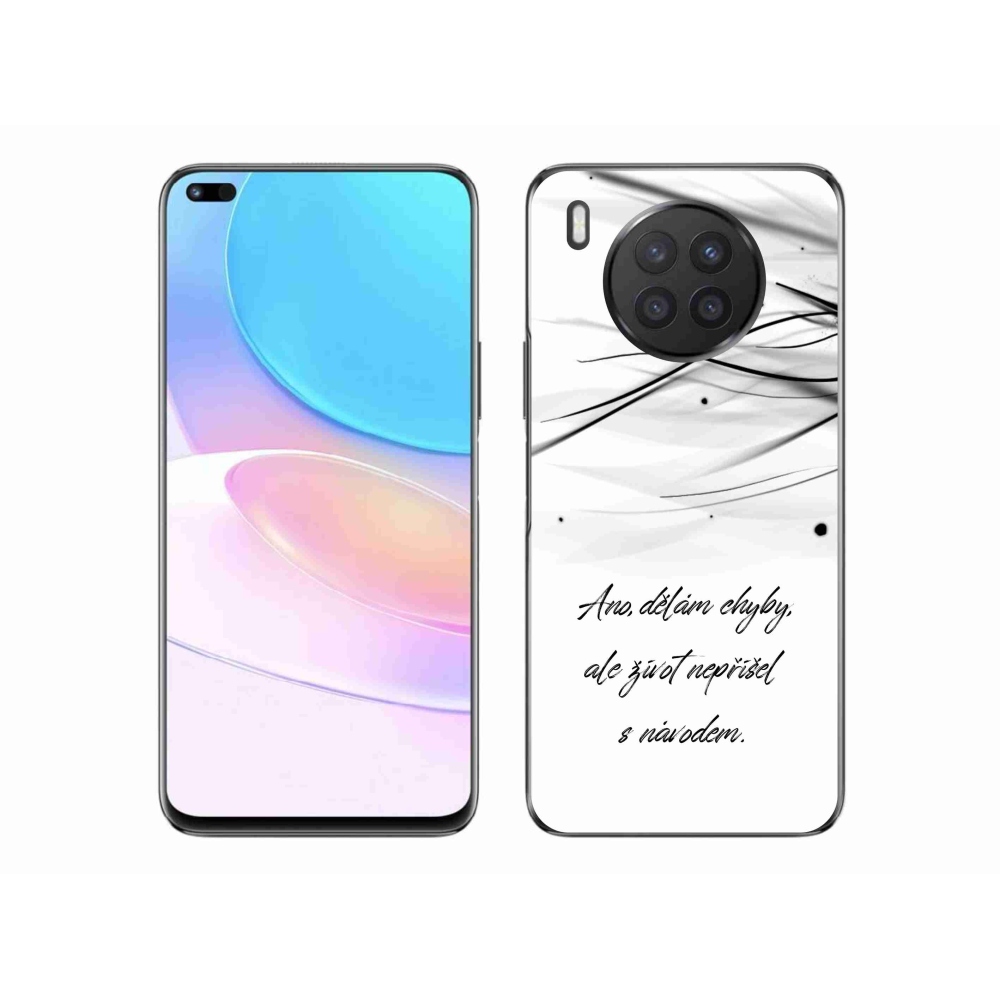 Gélový kryt mmCase na Honor 50 Lite - citát biele pozadie
