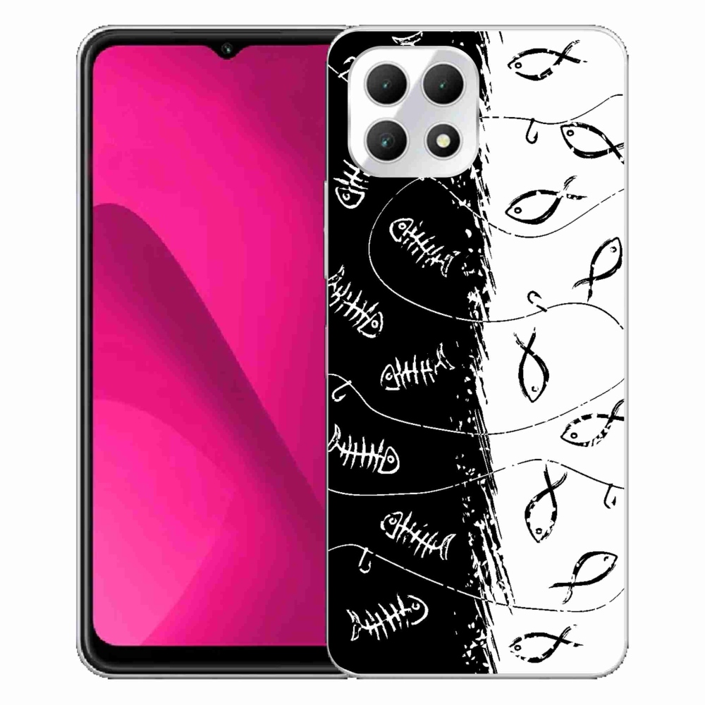 Gélový kryt mmCase na T-Mobile T Phone 2 - kostry a rybky
