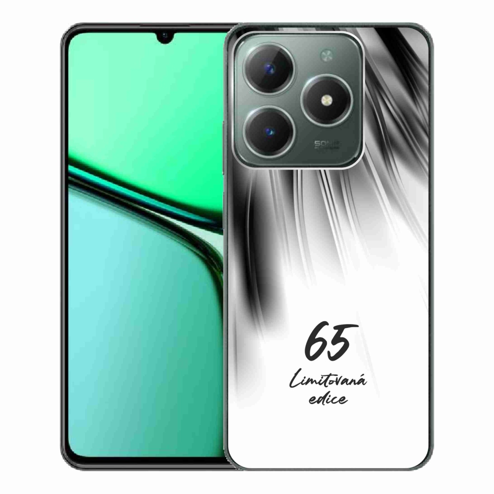 Gélový kryt mmCase na Realme C61 - 65 limitovaná edícia biele pozadie