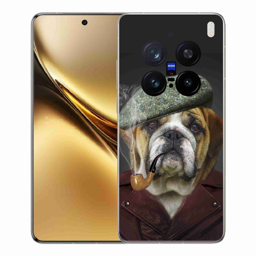 Gélový kryt mmCase na Vivo X200 Pro 5G - pes s fajkou