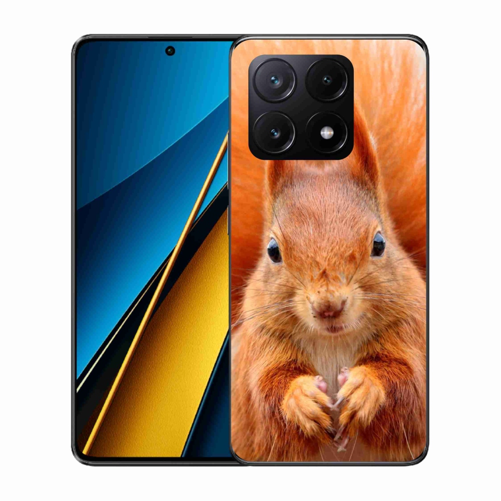 Gélový kryt mmCase na Xiaomi Poco X6 Pro 5G - veverička