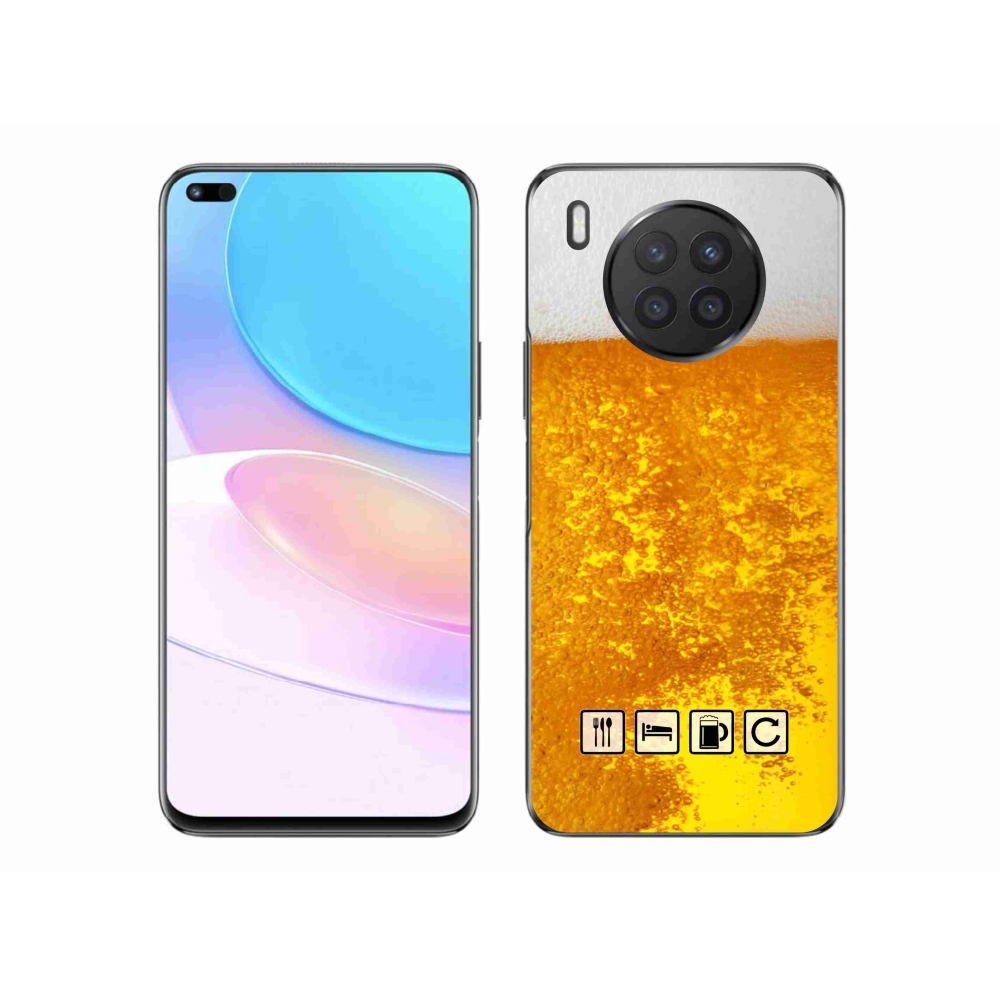Gélový kryt mmCase na Honor 50 Lite - pivný motív 3