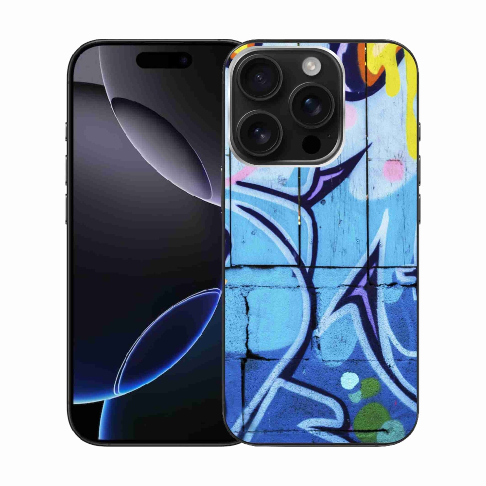 Gélový kryt mmCase na iPhone 16 Pro - graffiti