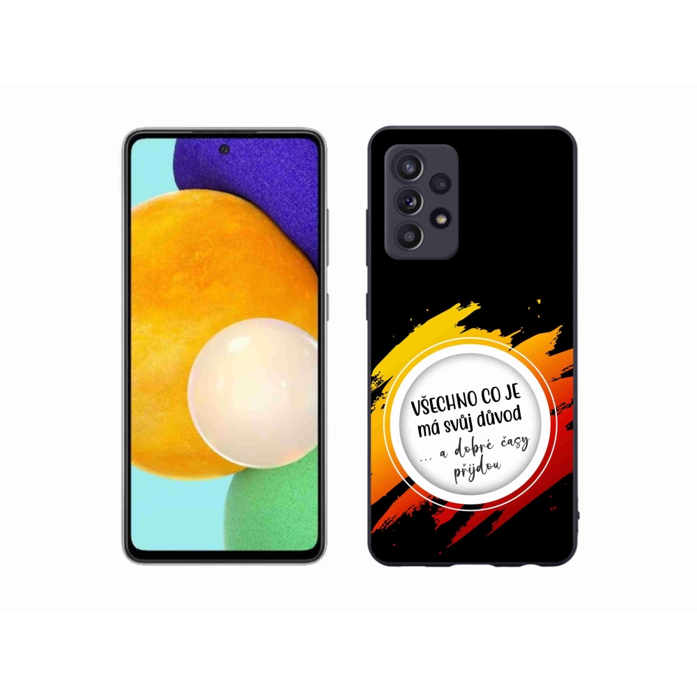 Gélový kryt mmCase na Samsung Galaxy A52/A52 5G - citát 3 čierne pozadie