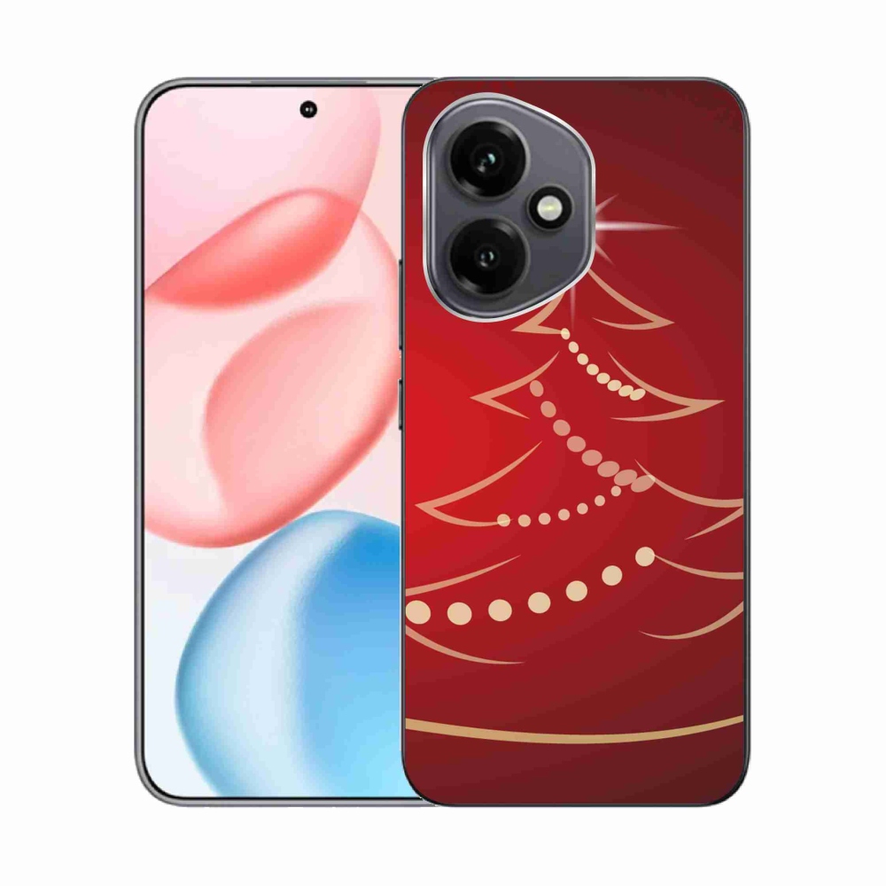 Gélový kryt mmCase na Honor 400 - kreslený vianočný stromček