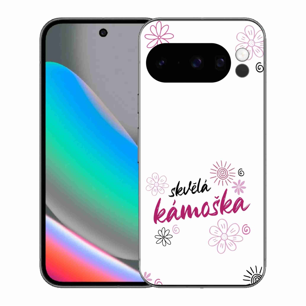 Gélový kryt mmCase na Google Pixel 10 Pro - skvelá kamoška biele pozadie