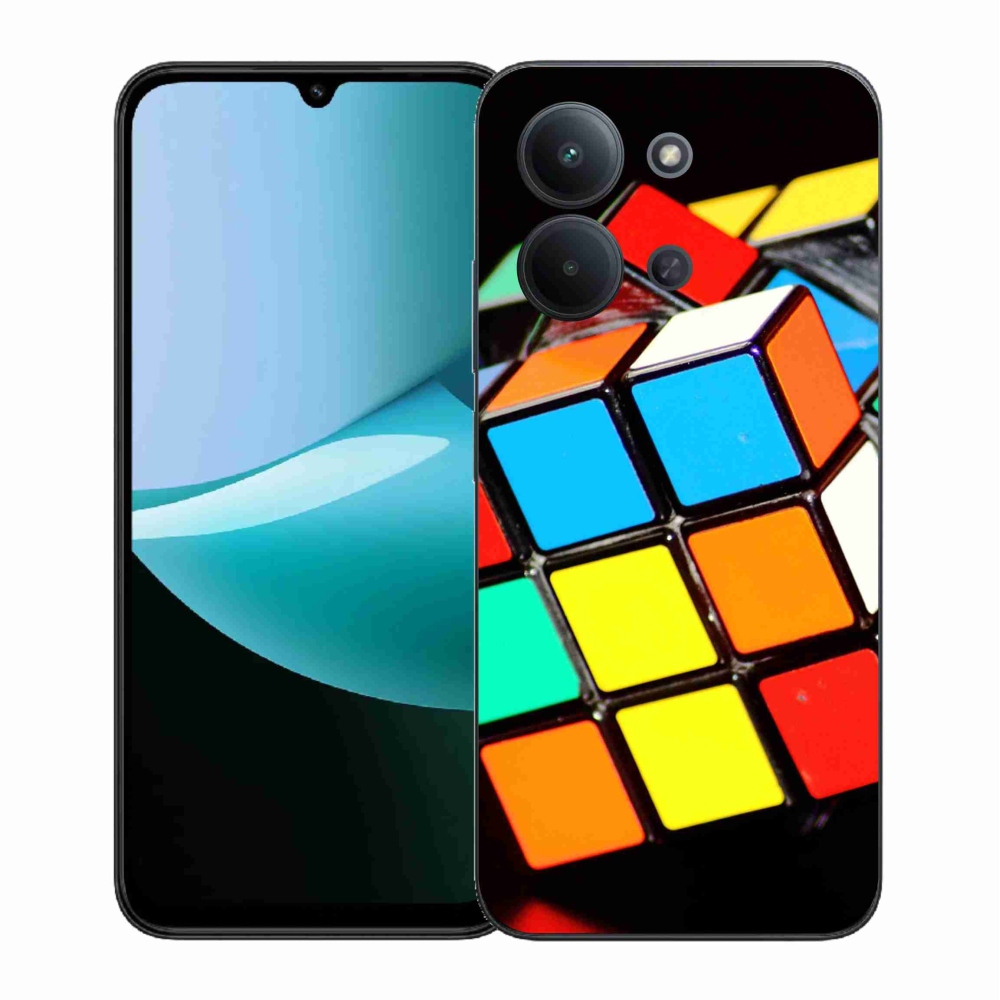 Gélový kryt mmCase na Xiaomi Redmi 15C 4G (171mm)/Poco C85 4G (171mm) - rubikova kocka