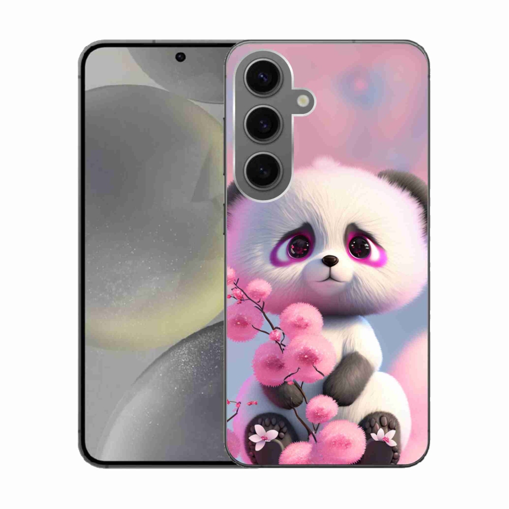Gélový kryt mmCase na Samsung Galaxy S24 - roztomilá panda 1