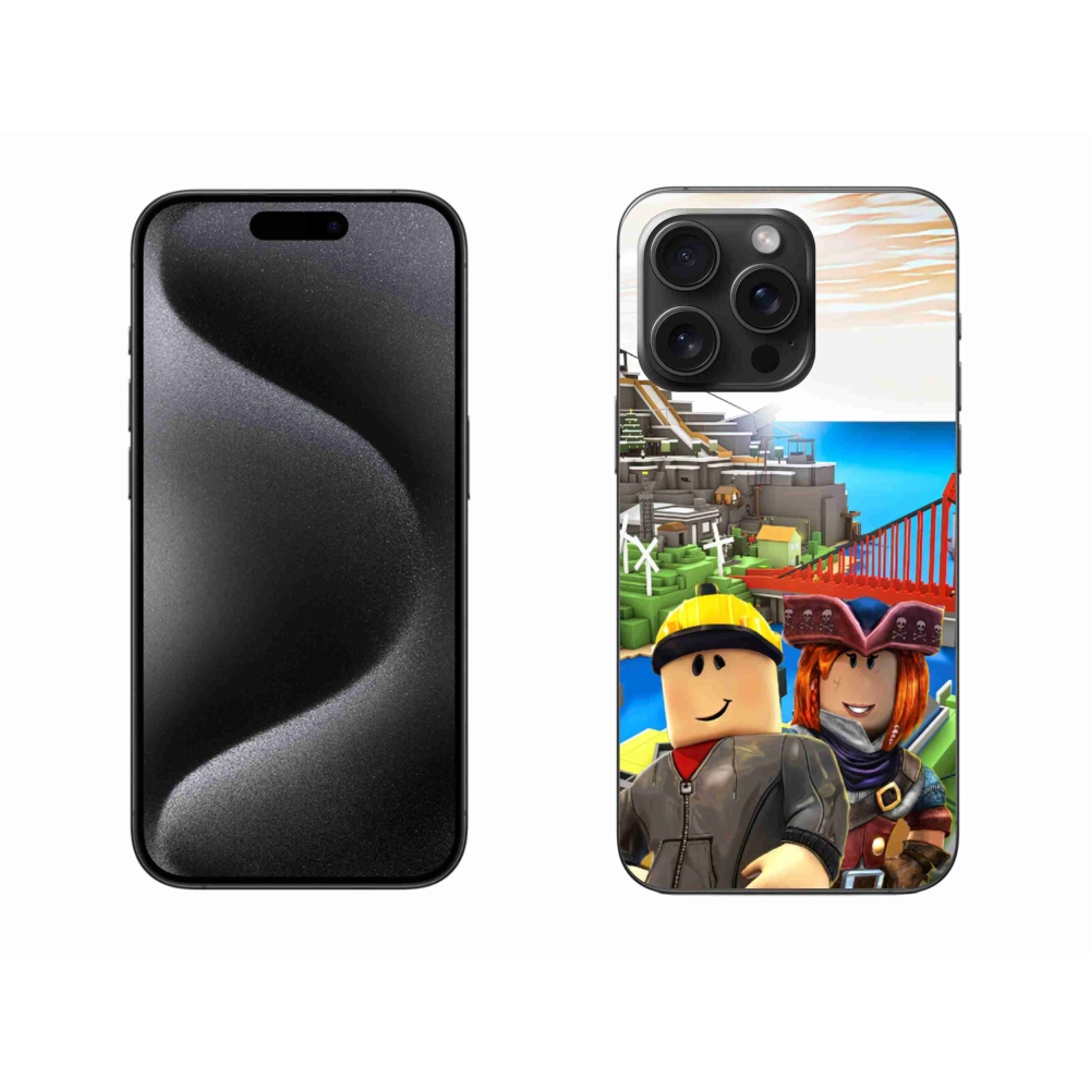 Gélový kryt mmCase na iPhone 15 Pro Max - roblox 1