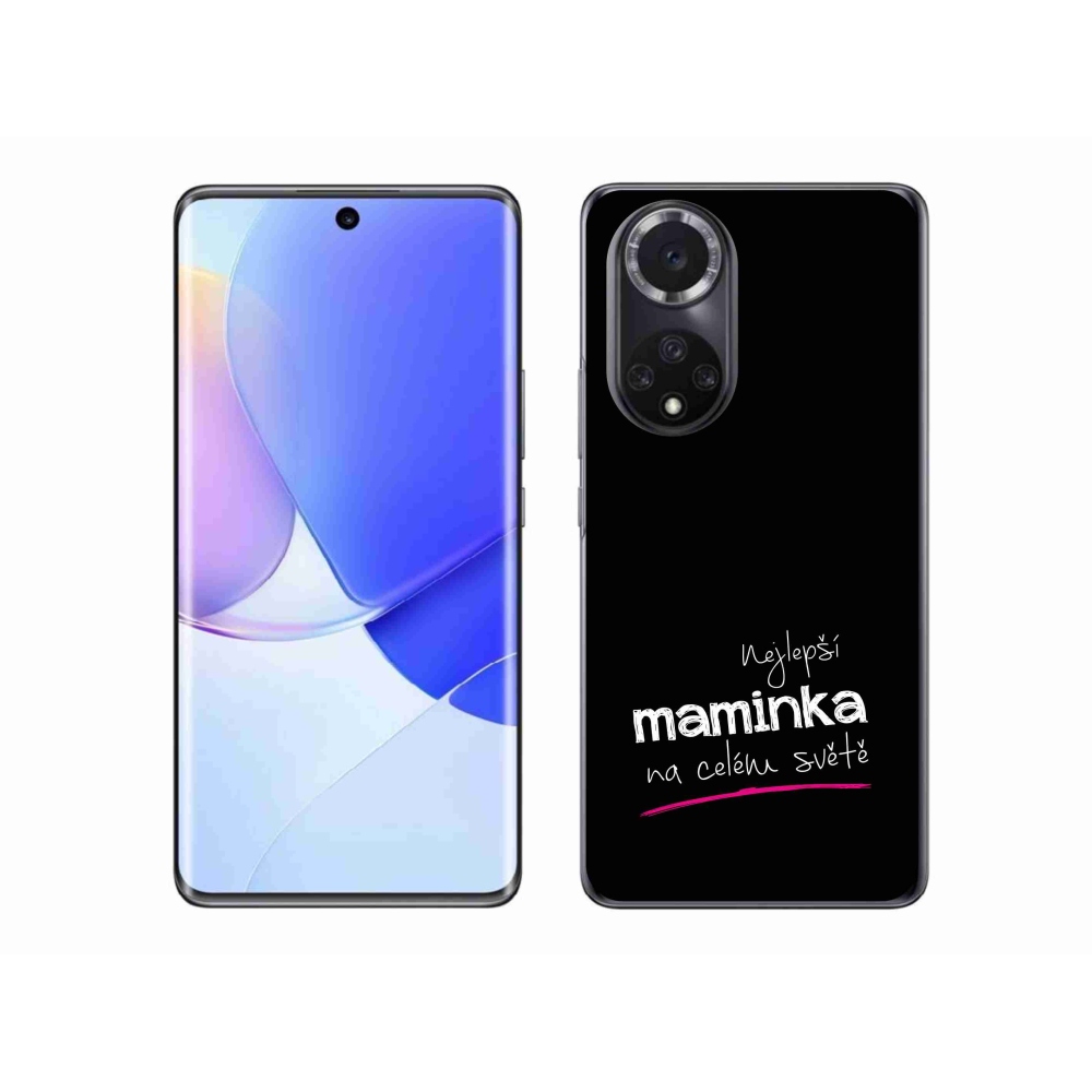 Gélový kryt mmCase na Honor 50 - najlepšia mamička 4 čierne pozadie