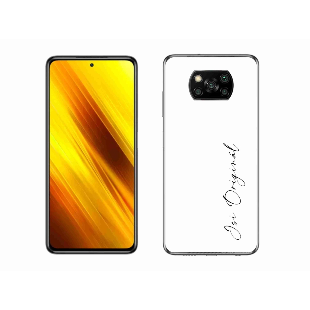 Gélový kryt mmCase na Xiaomi Poco X3 Pro - si originál biele pozadie