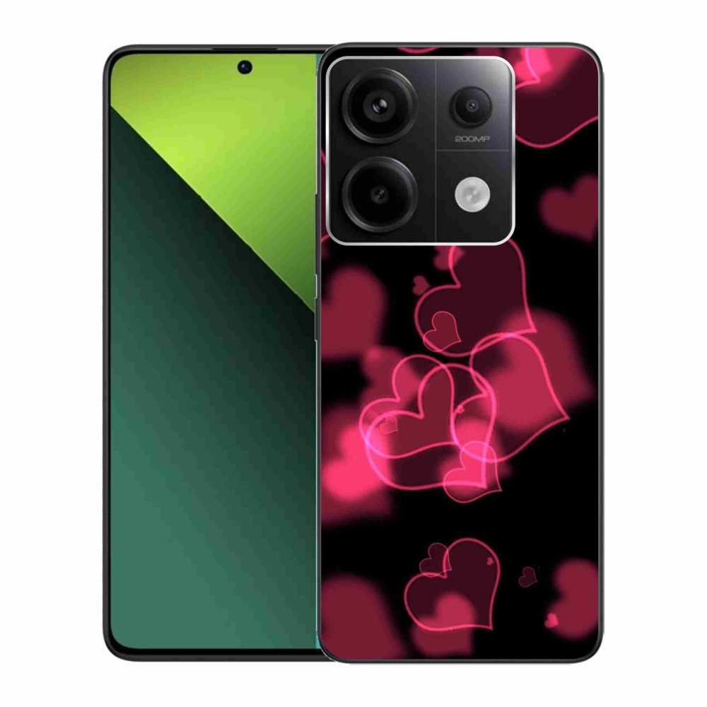 Gélový kryt mmCase na Xiaomi Redmi Note 13 Pro 5G/Poco X6 5G - červená srdiečka