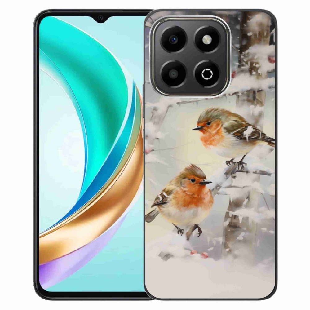 Gélový kryt mmCase na Honor X6b - vtáčiky v zime