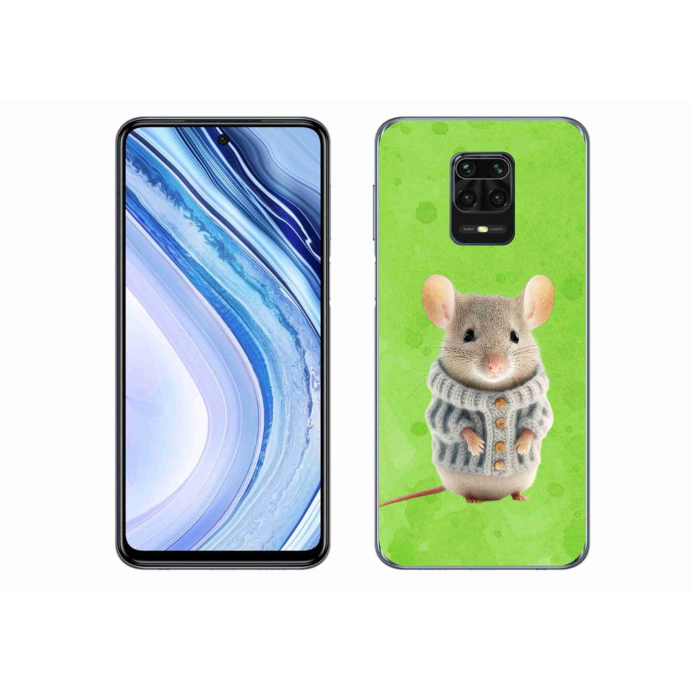 Gélový kryt mmCase na Xiaomi Redmi Note 9S - myška vo svetri