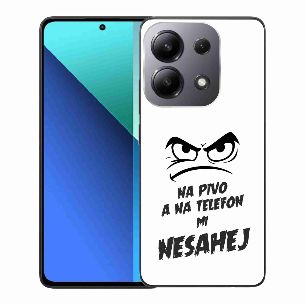 Gélový kryt mmCase na Xiaomi Redmi Note 13 - pivný motív 2 biele pozadie