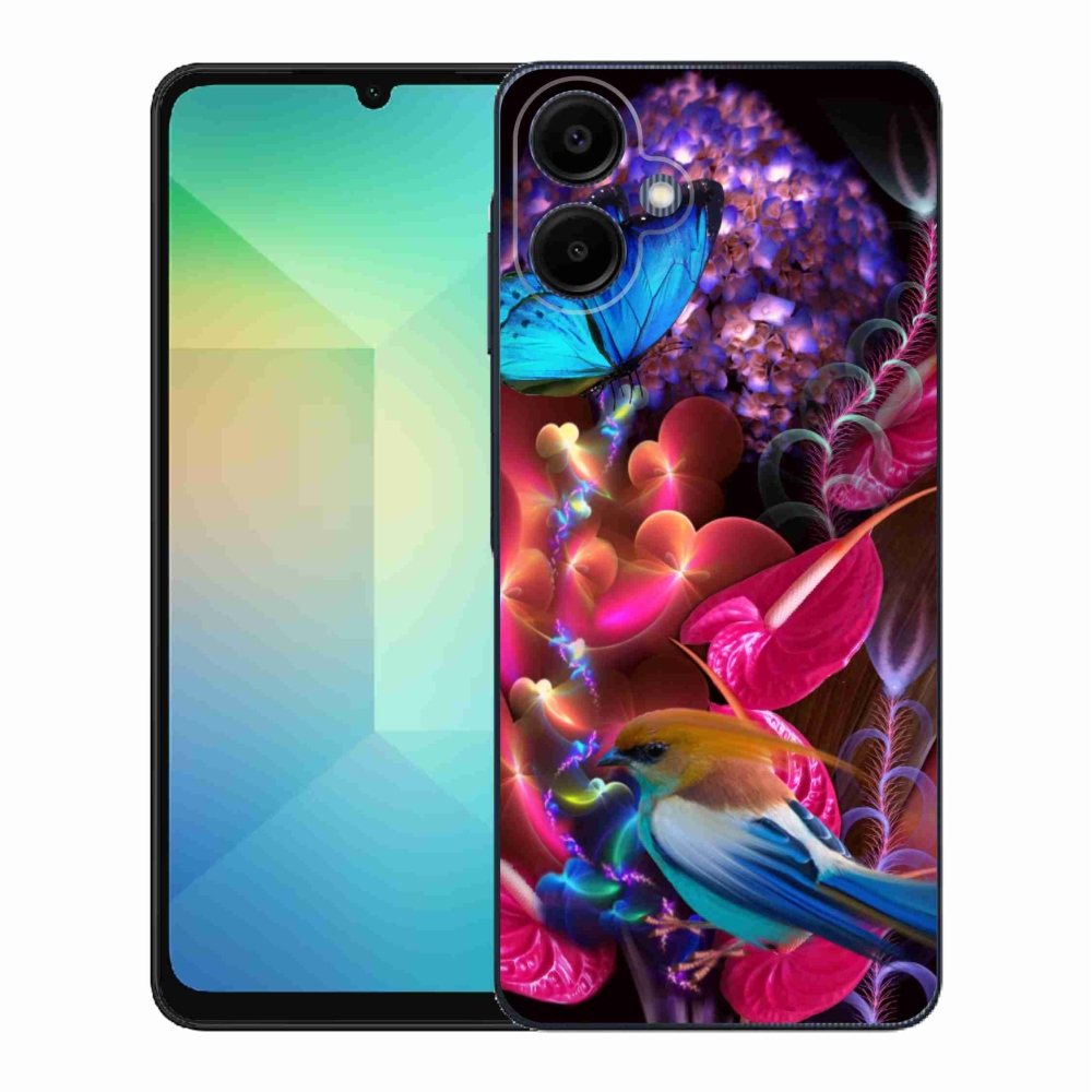 Gélový kryt mmCase na Samsung Galaxy A06 4G - farebné kvety