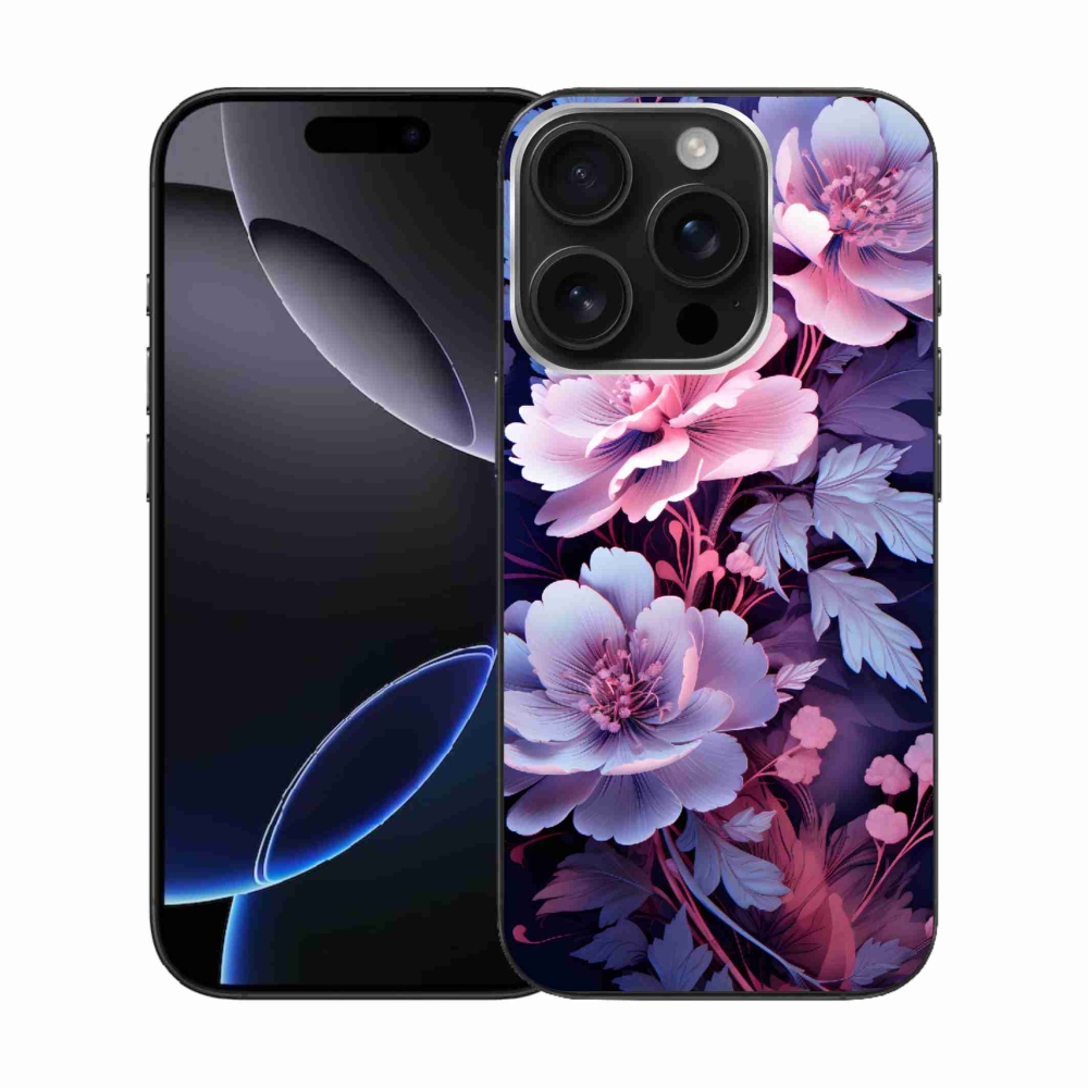 Gélový kryt mmCase na iPhone 16 Pro - kvety 11